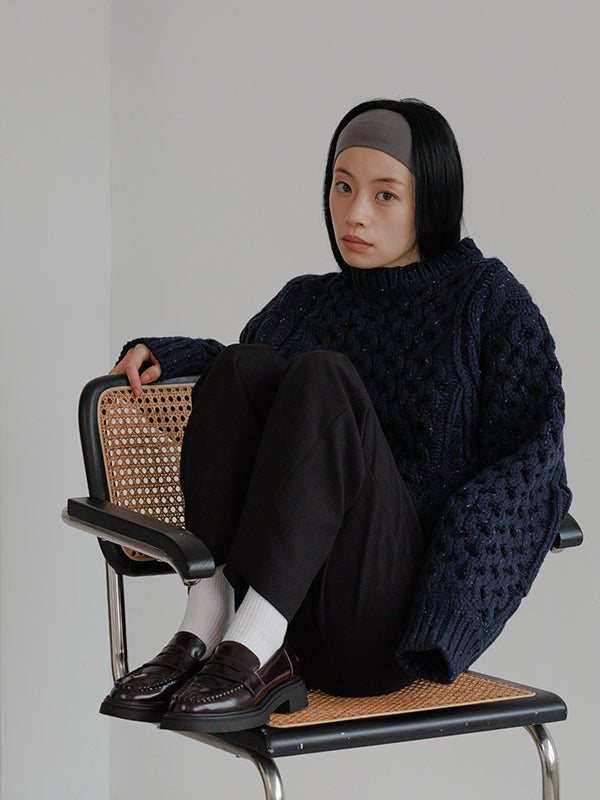 Cable over knit