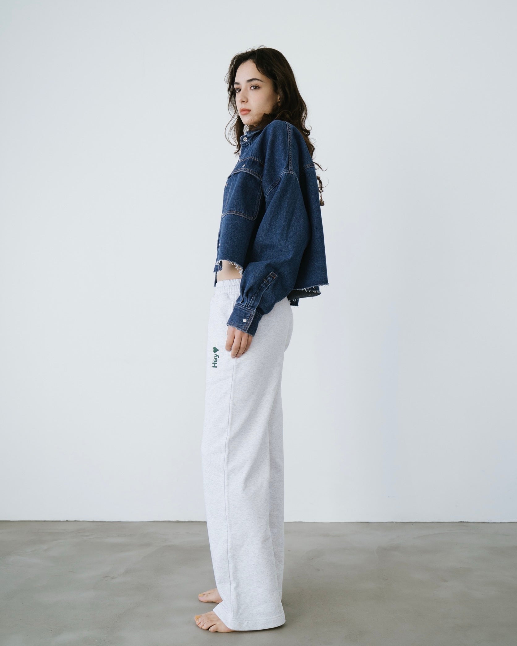 Short denim shirt jacket【W..×meg】 – Frames / W..